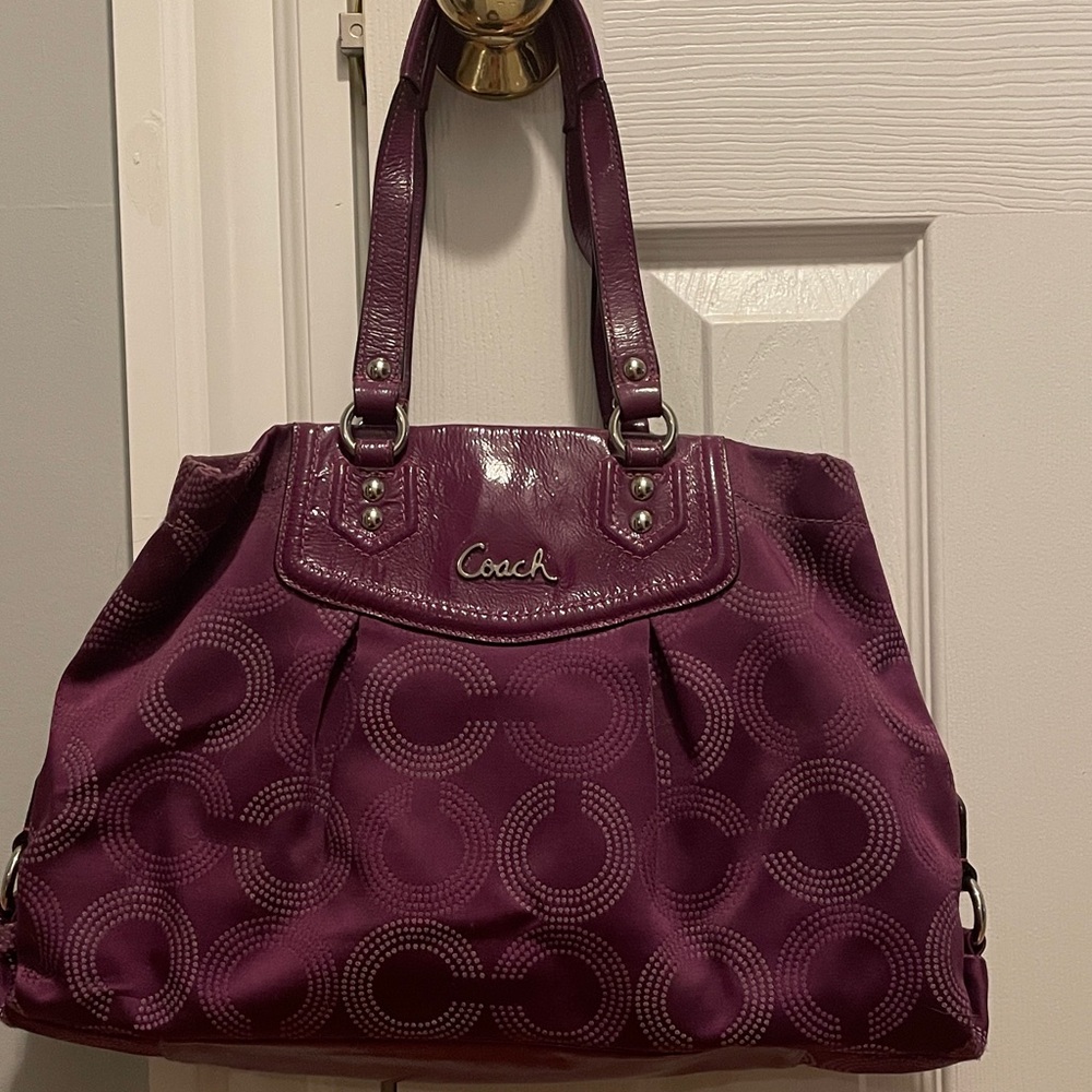 Coach Rich Purple Shoulder Bag